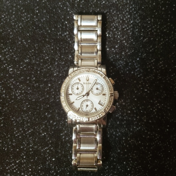 Bulova Accessories - Bulova Womens Mother of Pearl Diamond Watch
